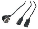 CABLE ALIMENTATION SECTEUR Y MONITEUR+BOITIER SECTEUR