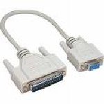 CABLE SERIE DB9 FEMELLE DB25 MALE 15CM