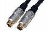 CABLE SVHS MINI DIN 4MM PLAQUE OR