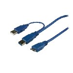 CABLE USB3 AVEC ALIM MICRO B 1.20M