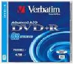DVD VIERGES DVDR+ OU DVDR- VERBATIM A L UNITE BOITE CRYSTAL