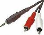 CABLE AUDIO JACK 2RCA MALE 2M