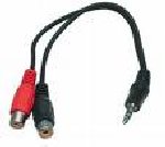 CABLE AUDIO JACK 2RCA FEMELLE 2M